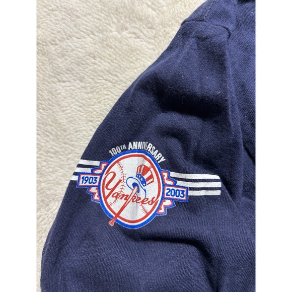 New York Yankees Bronx Bombers Long Sleeve T Shirt Men's Size XL 100th Year - Picture 3 of 9